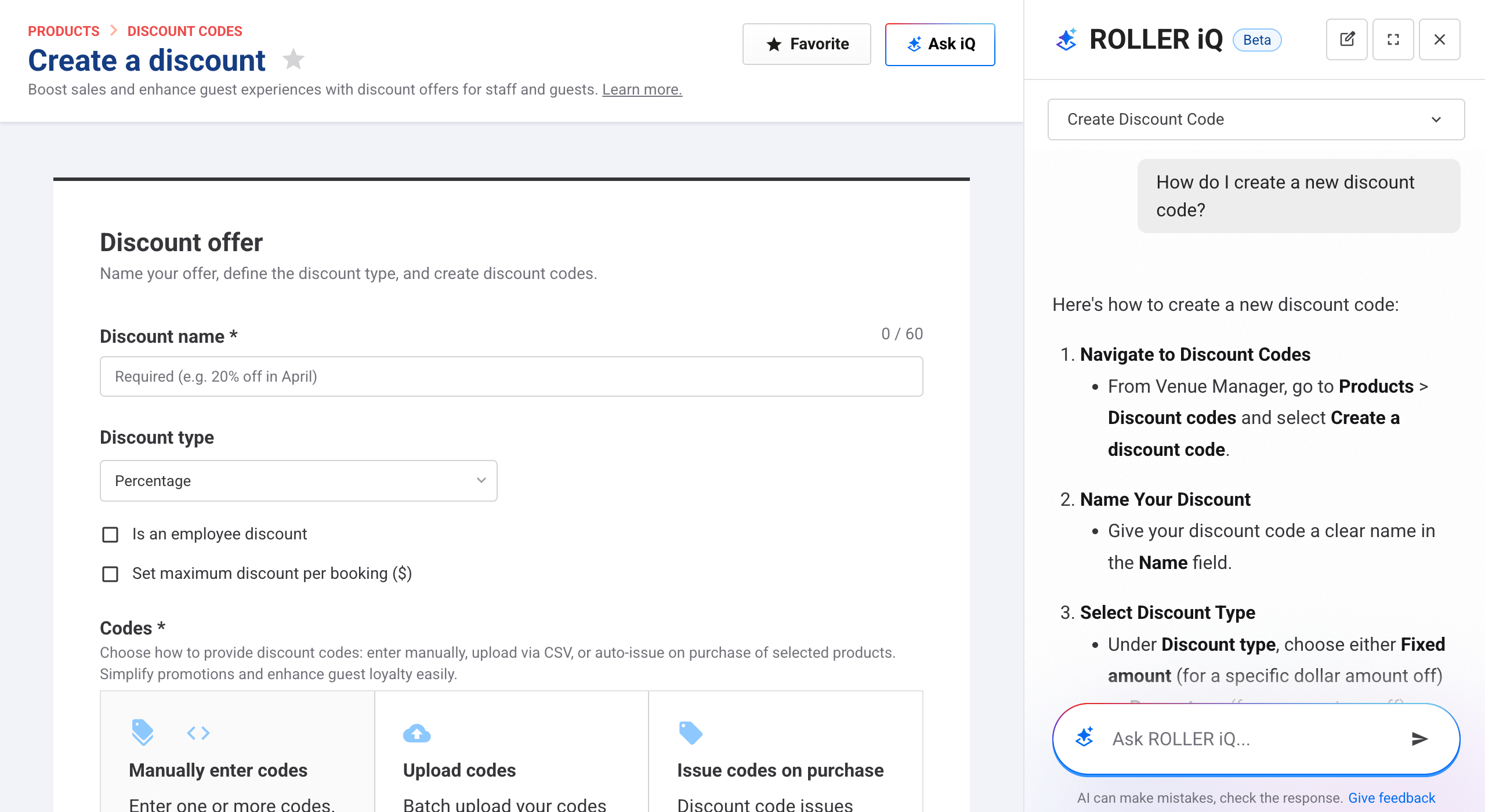 Create a new discount code.png